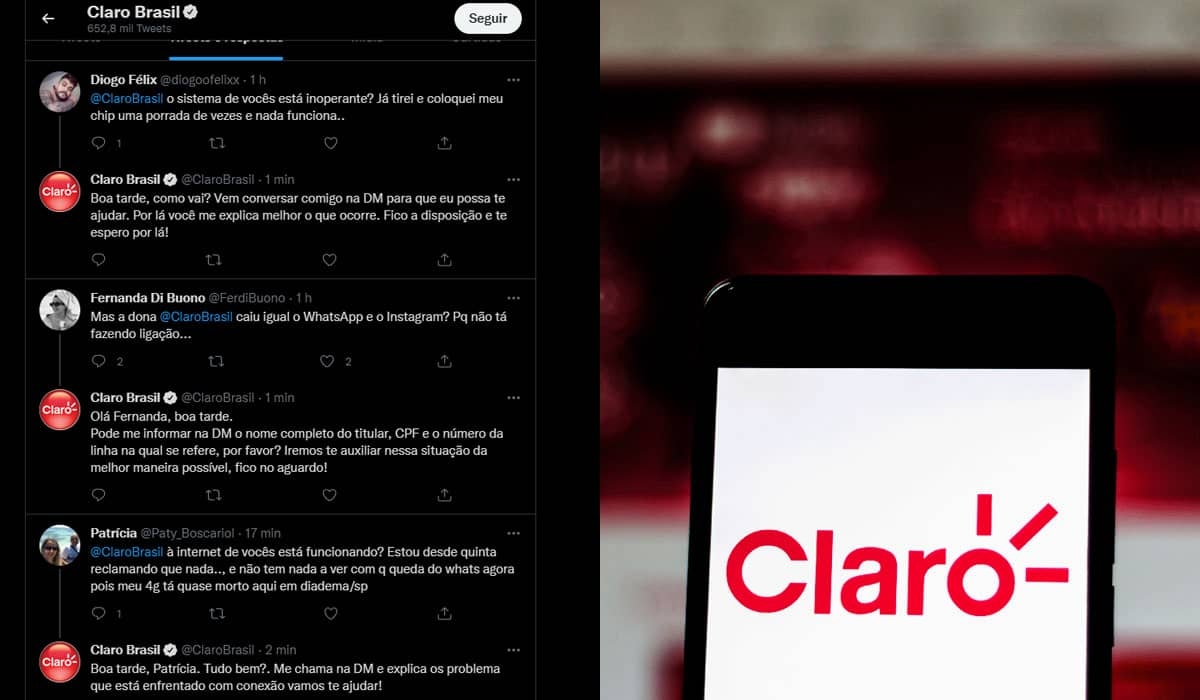 Usuários da Claro relatam problemas com a internet hoje; Saiba o que houve