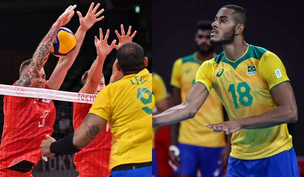 Olimpíadas de Tóquio: Brasil perde para a Rússia por 3 sets a 0 no vôlei masculino