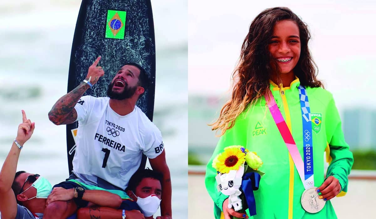 Com ouro no surfe, Brasil é 19º lugar no quadro de medalhas das Olimpíadas