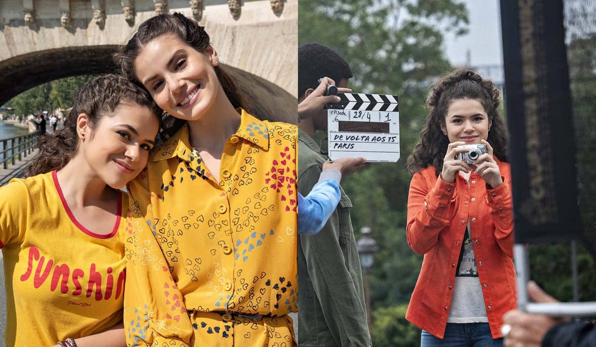 Maisa e Camila Queiroz encerram gravações de 'De Volta aos 15', em Paris