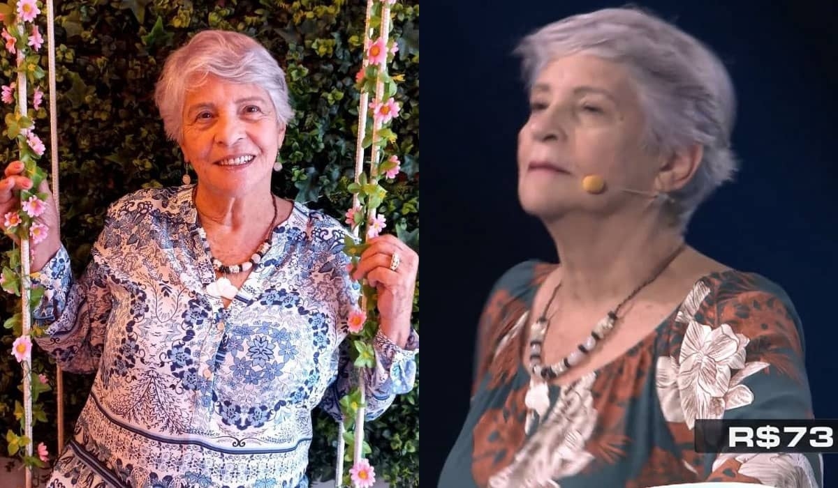 No Domingão, vovó Janete tira sarro de Huck: 'não é tão narigudo'