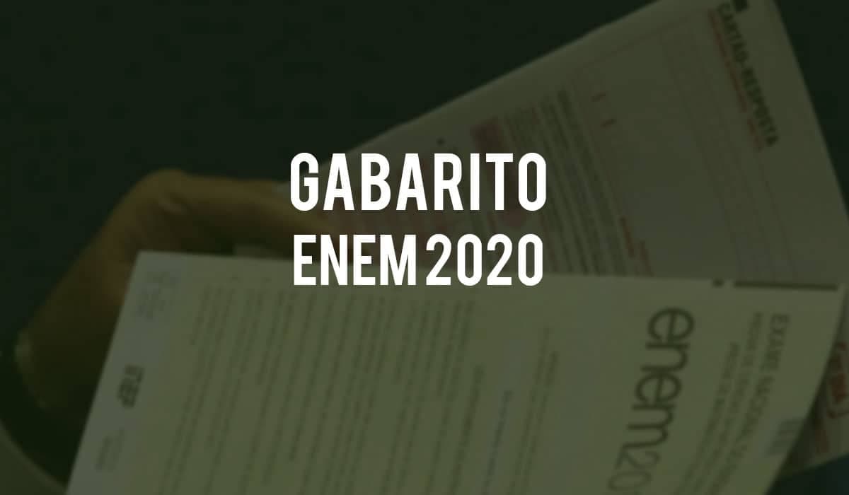 Inep divulga o gabarito oficial do Enem 2020 nesta quarta-feira, 27