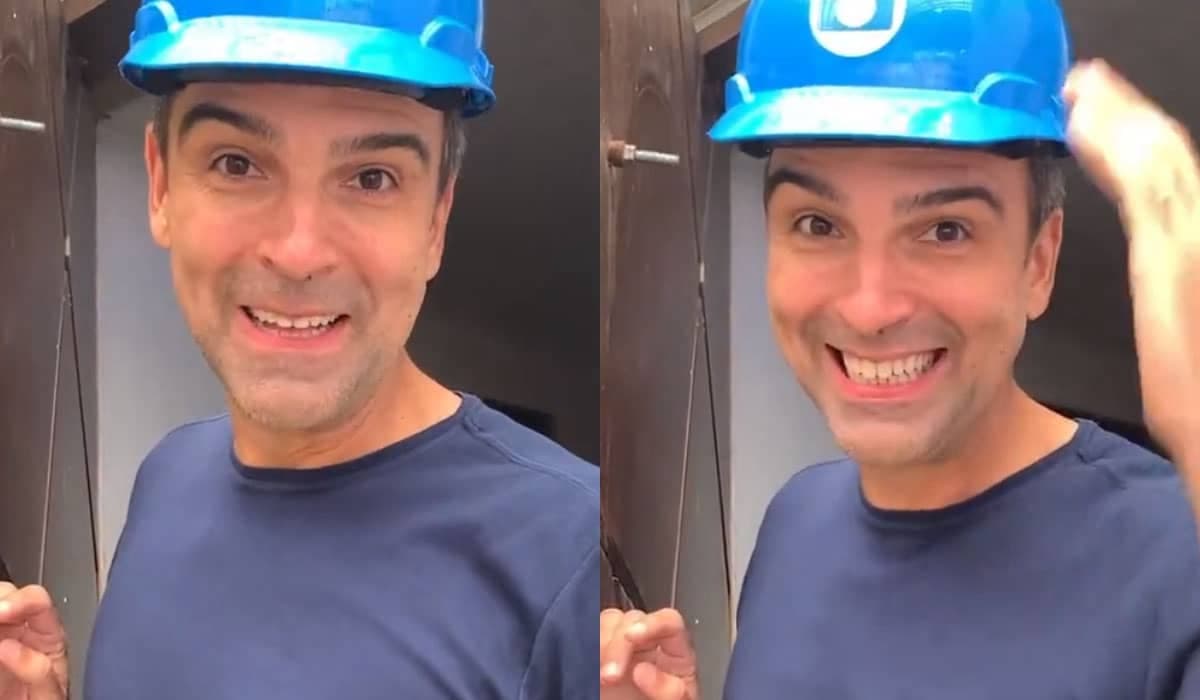 Tadeu Schmidt visita a casa do BBB 22