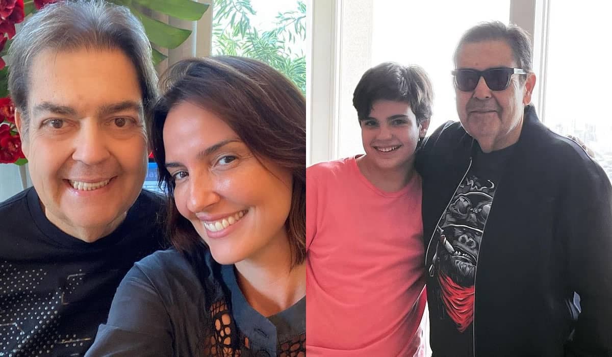 Após alta, Faustão aparece em foto com o filho e já está pronto para voltar ao 'Domingão'