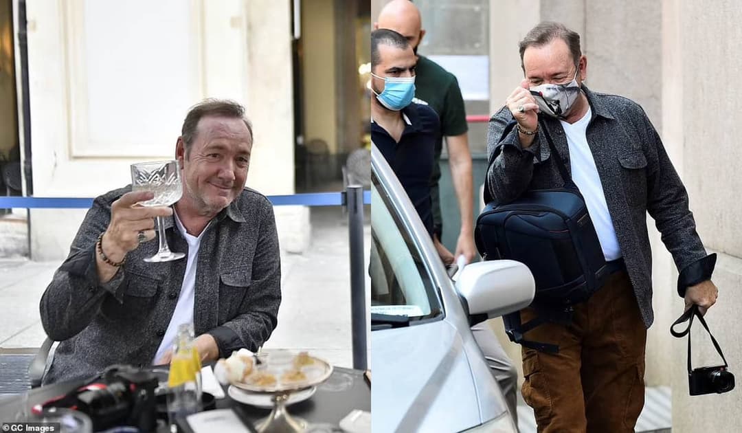 Kevin Spacey ressurge sorridente em bastidores de filme após acusações de assédio