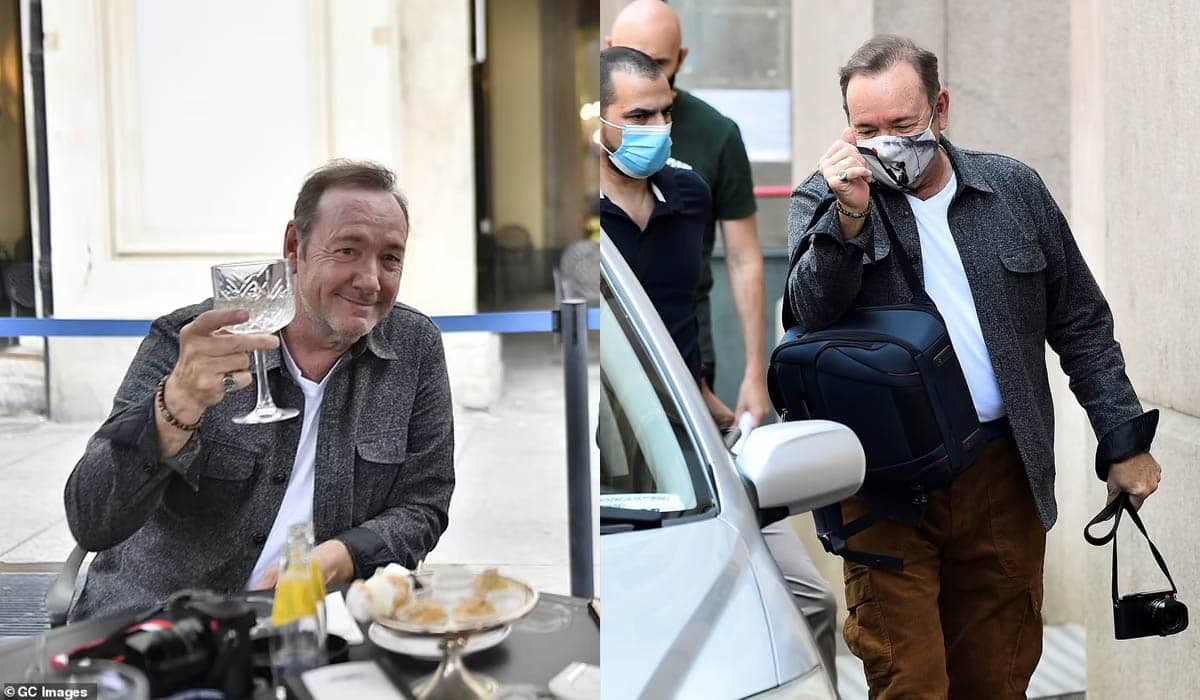Kevin Spacey ressurge sorridente em bastidores de filme após acusações de assédio