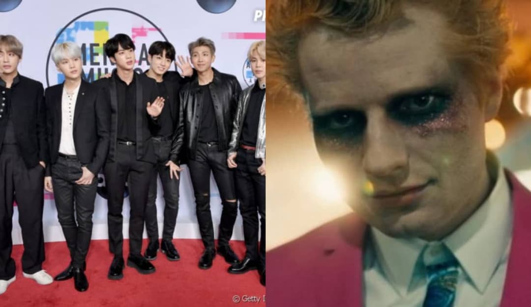  Ed Sheeran confirma que escreveu uma nova música com BTS