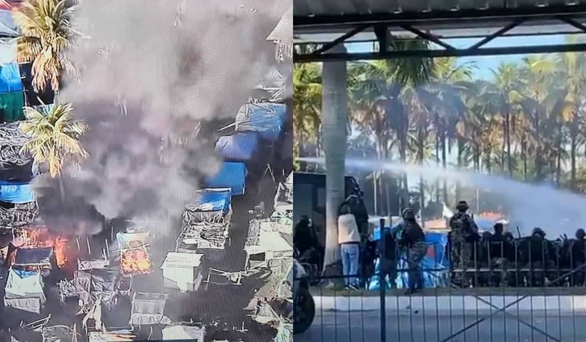 400 famílias sem-terra são expulsas de terreno da Petrobras em Itaguaí