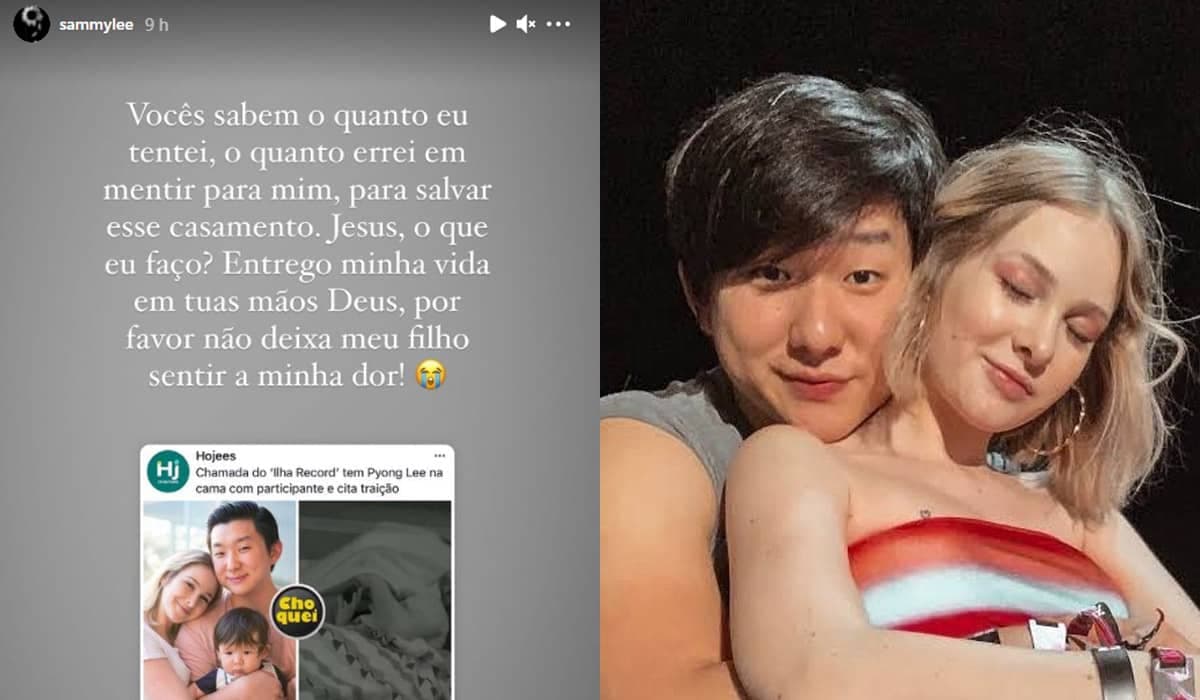 Sammy anuncia separação de Pyong Lee após traição no 'Ilha Record'