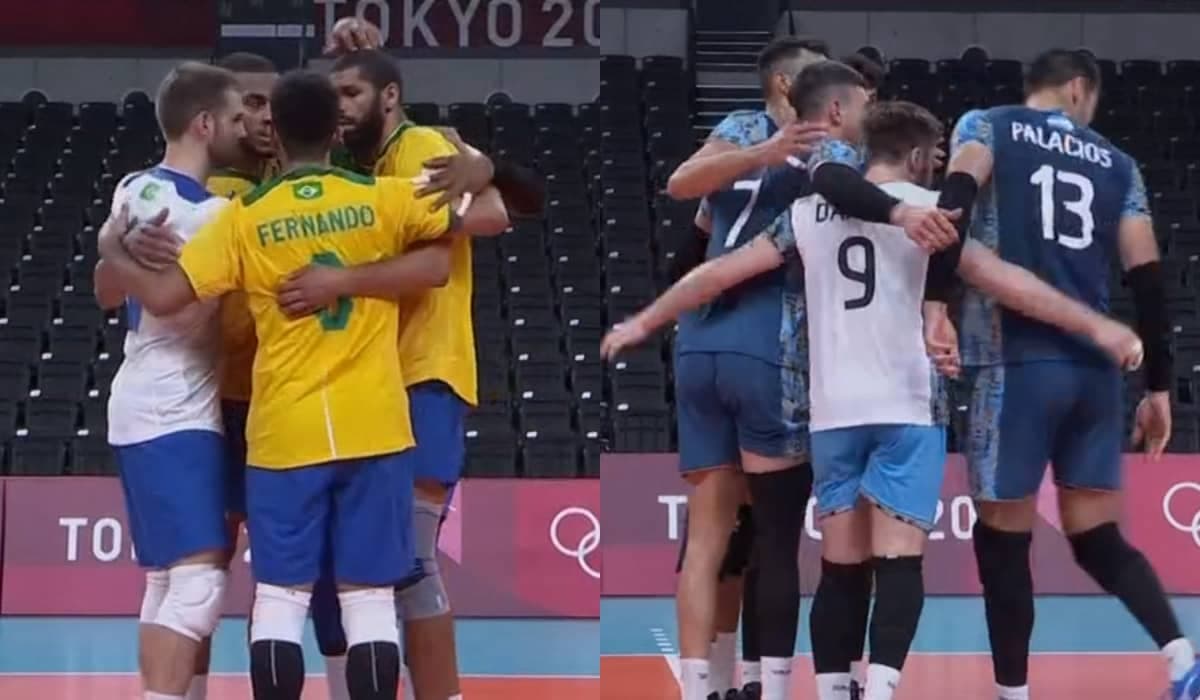 Brasil x Argentina | Saiba quem ganhou no vôlei masculino nas Olimpíadas