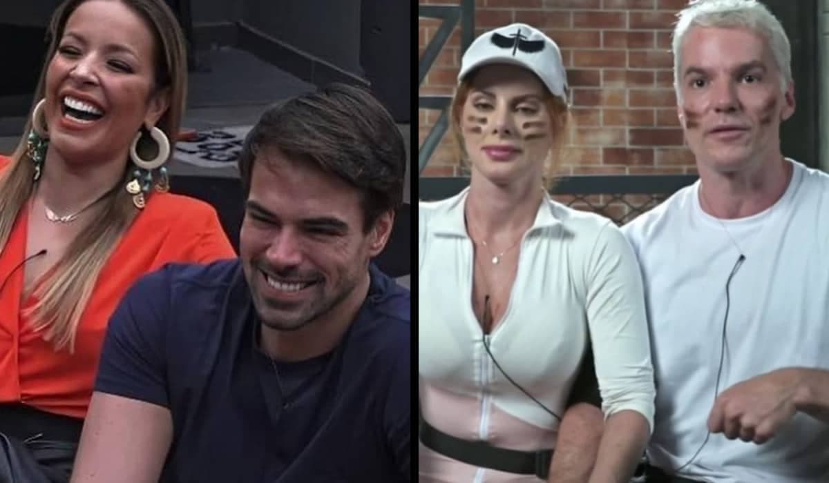 Enquete do Power Couple mostra dois casais disputando a preferência do público