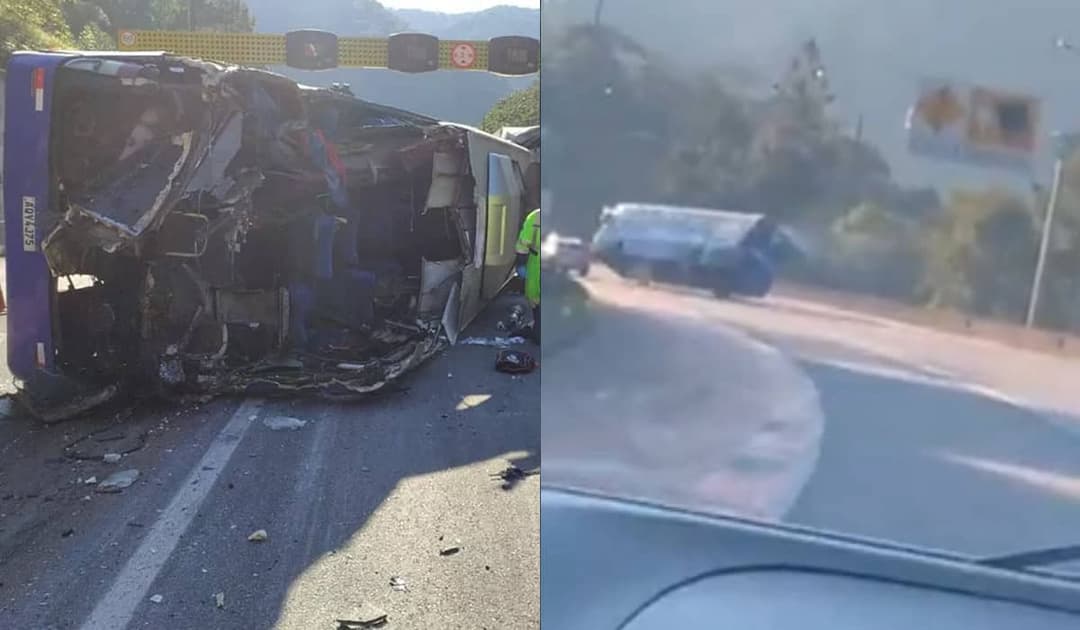 Vídeo mostra trágico acidente com ônibus do time Umuarama Futsal, no Paraná
