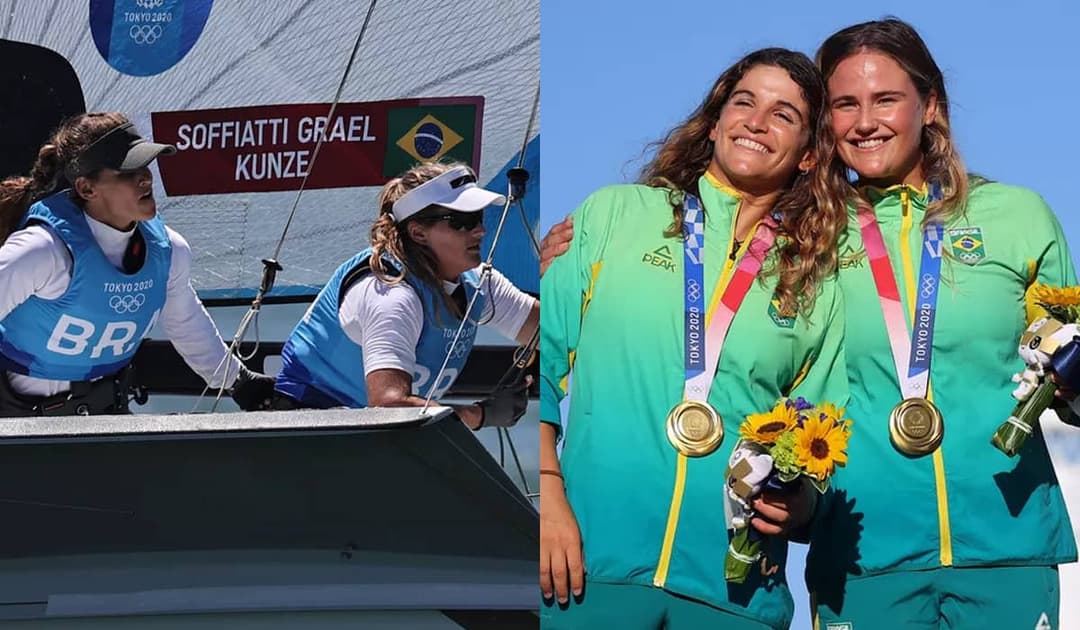 Olimpíadas: Martine Grael e Kahena Kunze conquistam o ouro na vela