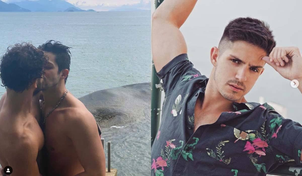 Igor Cosso lamenta perda de seguidores após postar beijo com o namorado