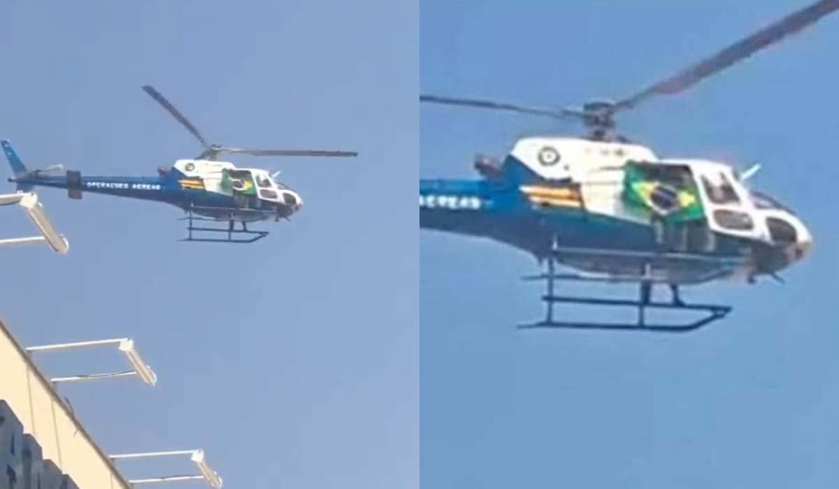 Helicóptero sobrevoa escola em Cuiabá após professora criticar Bolsonaro