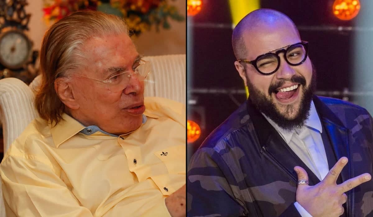 Silvio Santos deseja boa sorte para Tiago Abravanel no BBB 22