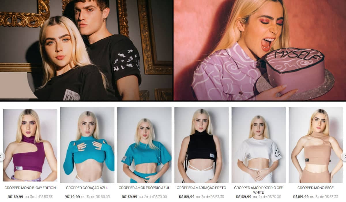 Jade Picon, do BBB 22, é modelo da própria marca de roupas