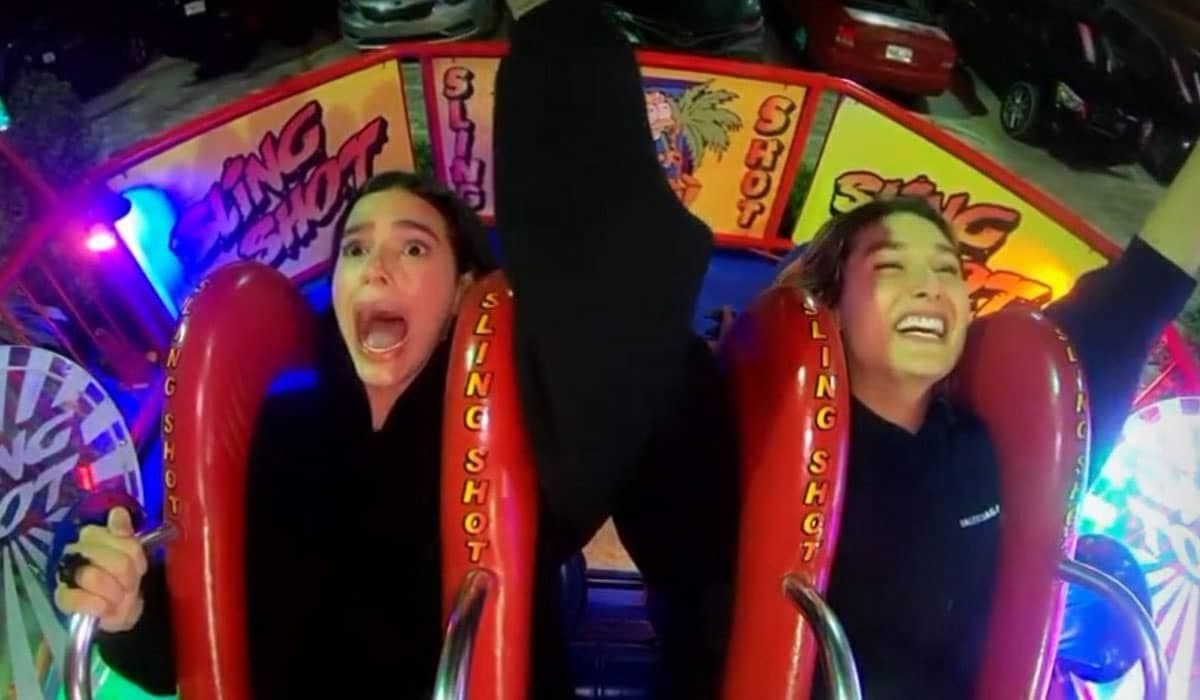 Vídeo de Sasha e Bruna Marquezine em brinquedo radical diverte fãs