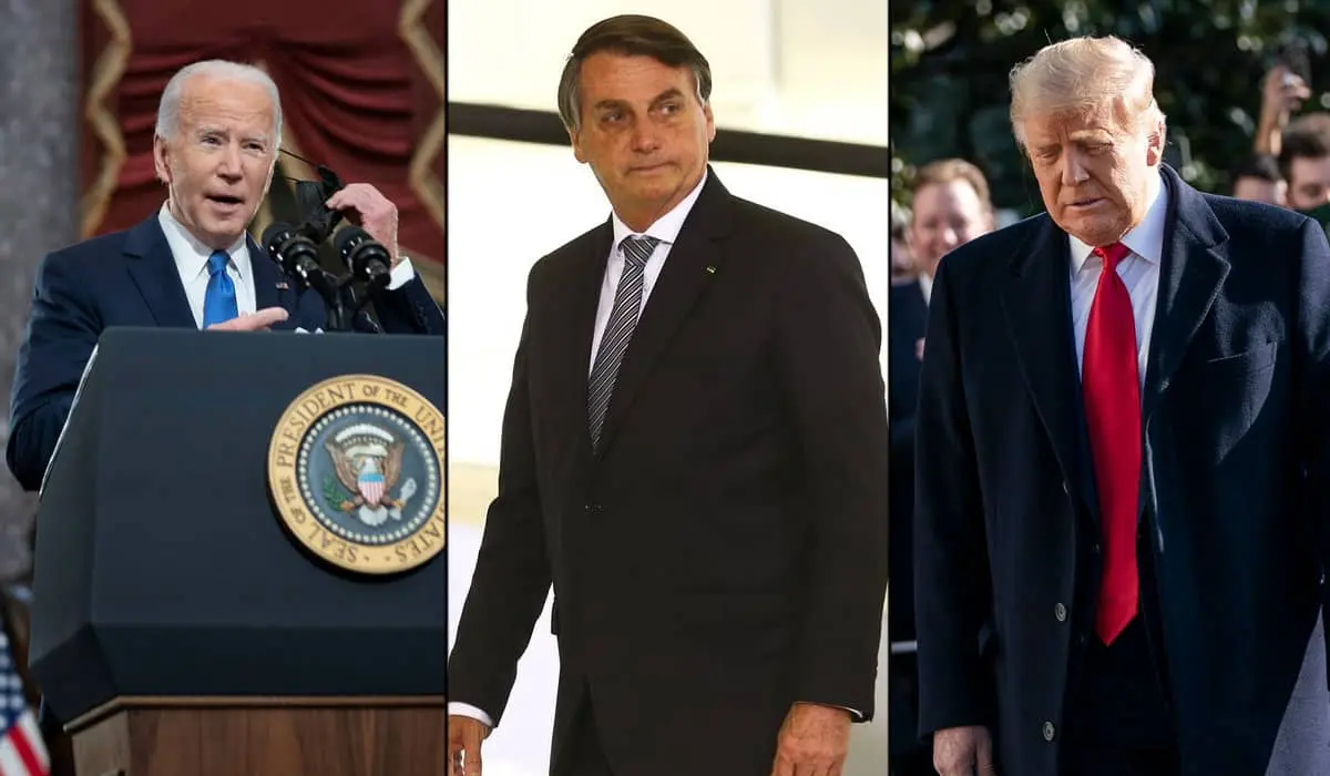 Trump e Bolsonaro voltam a ser comparados após discurso de Biden