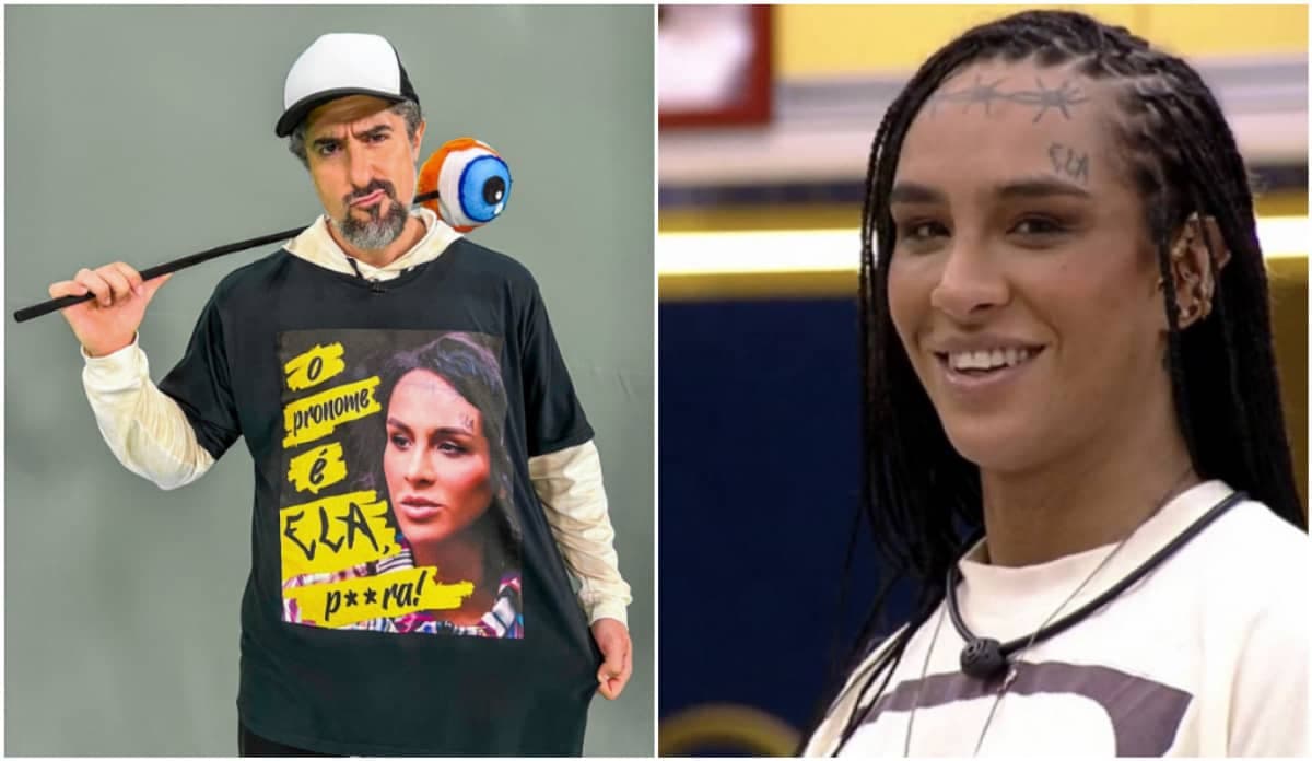 Marcos Mion veste camisa em defesa de Linn da Quebrada: "O pronome é ELA"
