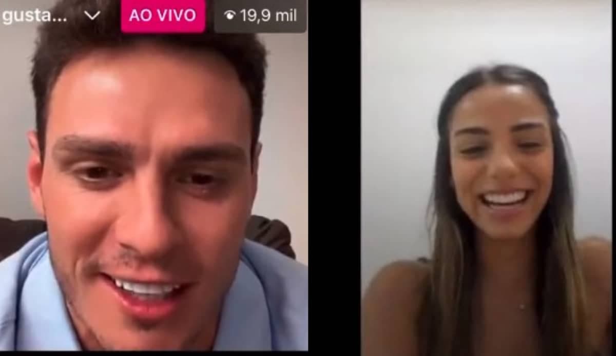 Gustavo Cowboy do BBB 23 participa de live com Keyt Alves e se choca com a semelhança das irmãs