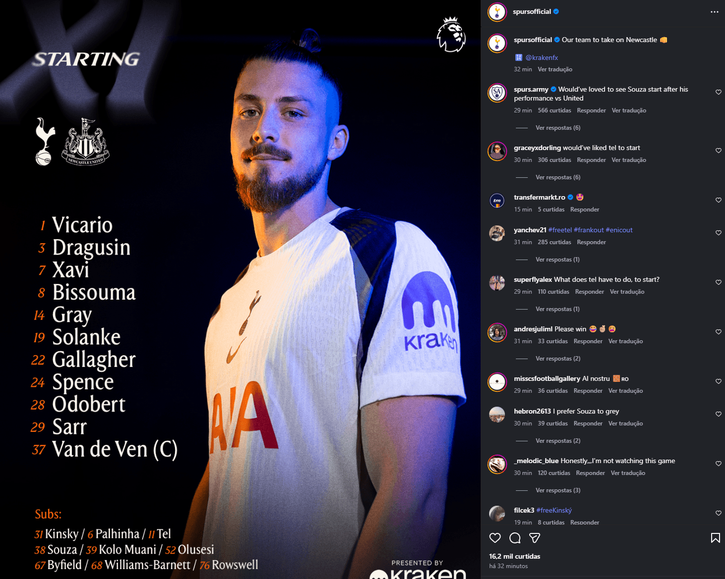 Tottenham x Newcastle e a 'Decisão do Cabelo' no jogo do United: Tudo sobre a rodada da Premier League