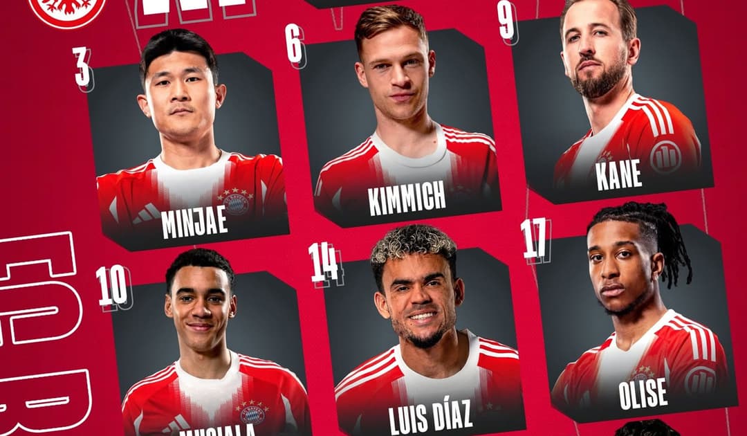 Kane joga hoje?  Bayern de Munique divulga escalação com "trio mágico" no ataque e Musiala titular