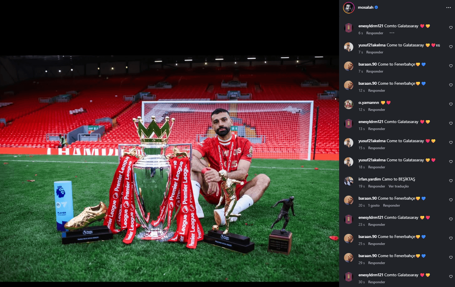 Salah anuncia saída do Liverpool ao fim da temporada após nove anos