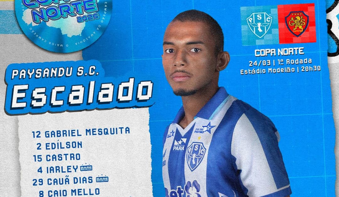 Paysandu 3 x 1 GAS ao vivo pela Copa Verde 2026: Gols, lances e mais