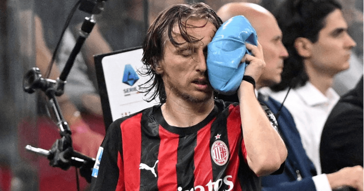 Luka Modric sofre fratura no rosto em clássico italiano e vira dúvida para a Copa do Mundo