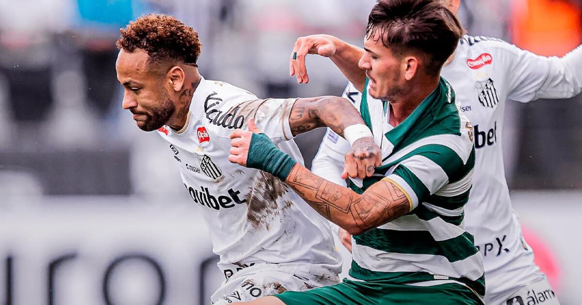 Erro da arbitragem tira Neymar de campo em derrota do Santos para o Coritiba