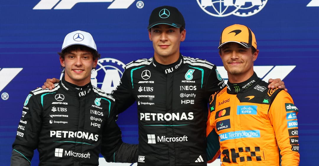 Russell supera Antonelli na última volta e garante a pole do GP do Canadá em dia de clima tenso