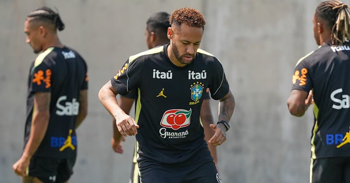 Neymar volta a treinar com a Seleção Brasileira e aumenta expectativa para duelo contra o Haiti