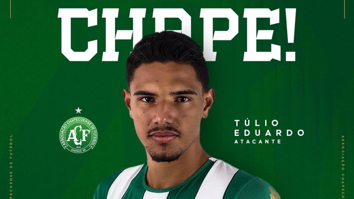 Chapecoense anuncia contratação do atacante Túlio Eduardo após saídas no elenco