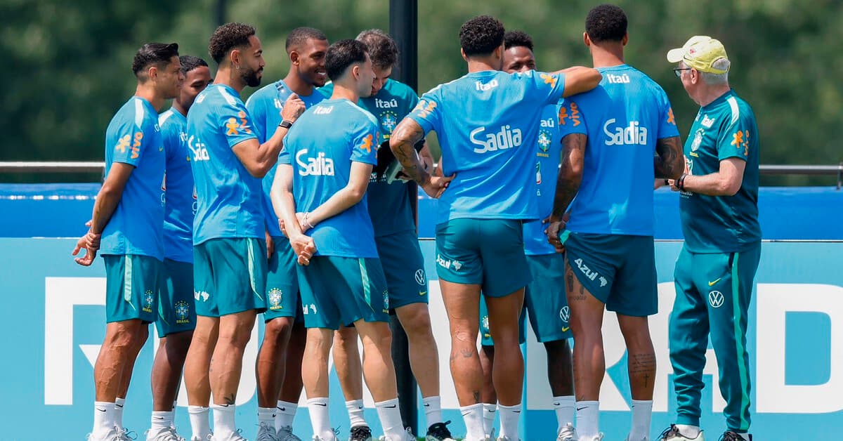 Brasil inicia preparação para enfrentar a Noruega com dúvida no meio-campo