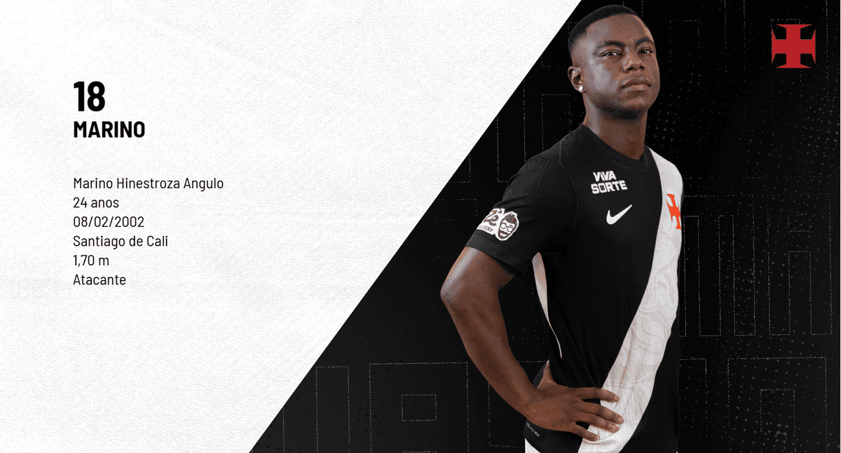 Deportivo Cali faz três propostas ao Vasco por Hinestroza, que pode sair nesta janela