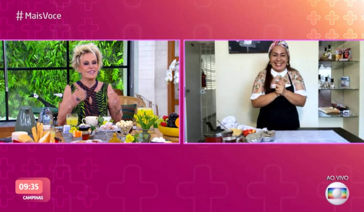 BBB 21 | Mãe de Gil ensina cuscuz na tampa de panela e dá show de simpatia no Mais Você