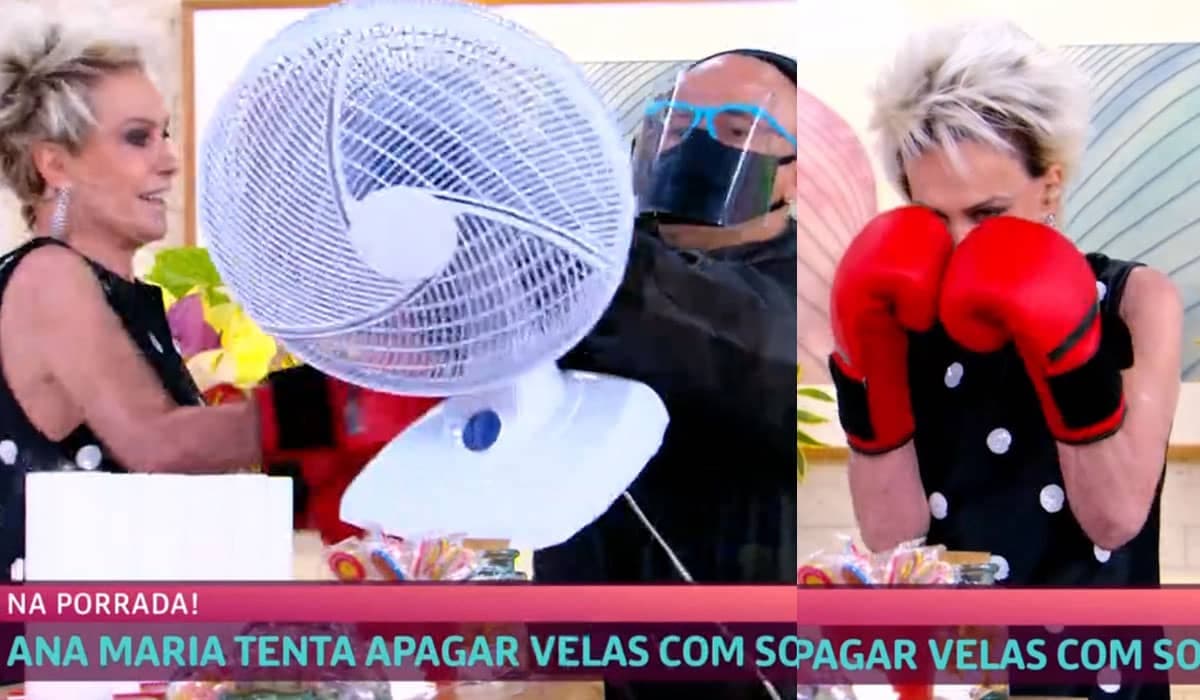 Ana Maria Braga comemora aniversário dando soco em assistente no Mais Você