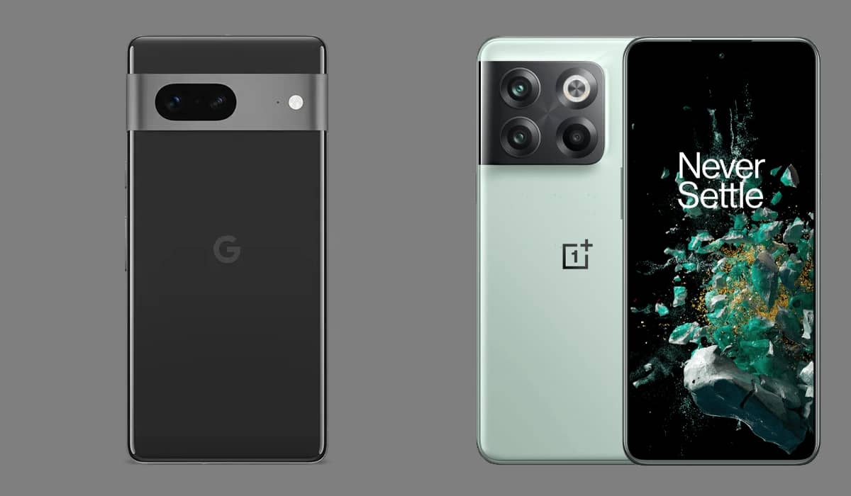 Saiba as principais diferenças entre o Google Pixel 7 e o OnePlus 10T