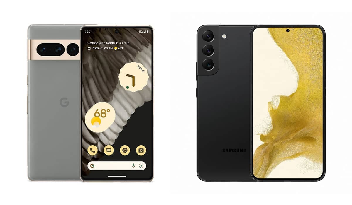 Galaxy S22+ e Google Pixel 7 Pro, uma disputa de gigantes