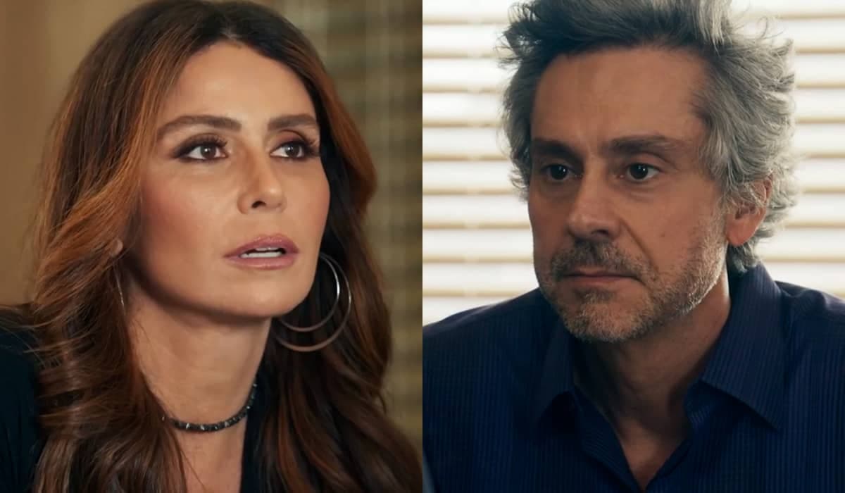 Helô e Stenio reacendem paixão após situação de perigo em Travessia