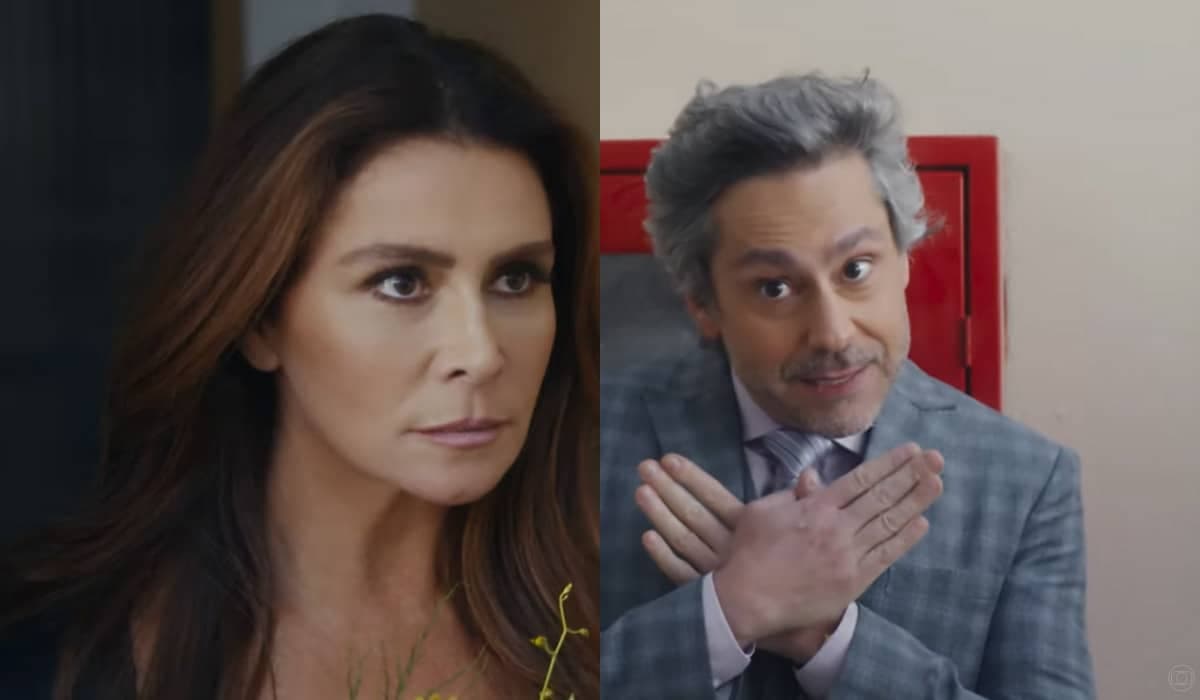 Helô confronta Stenio mas trava com elogio do ex em Travessia