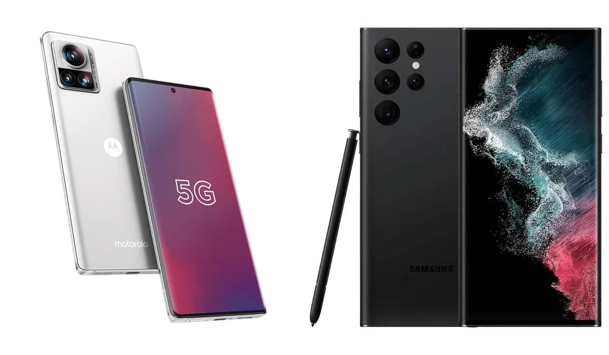 Motorola Edge 30 Ultra e Samsung Galaxy S22 Ultra, um duelo de gigantes