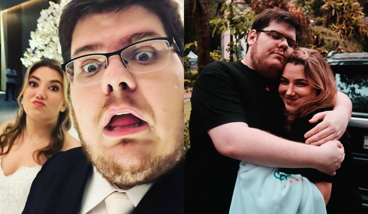 Casamento de Casimiro e Anna Beatriz causa alvoroço na internet