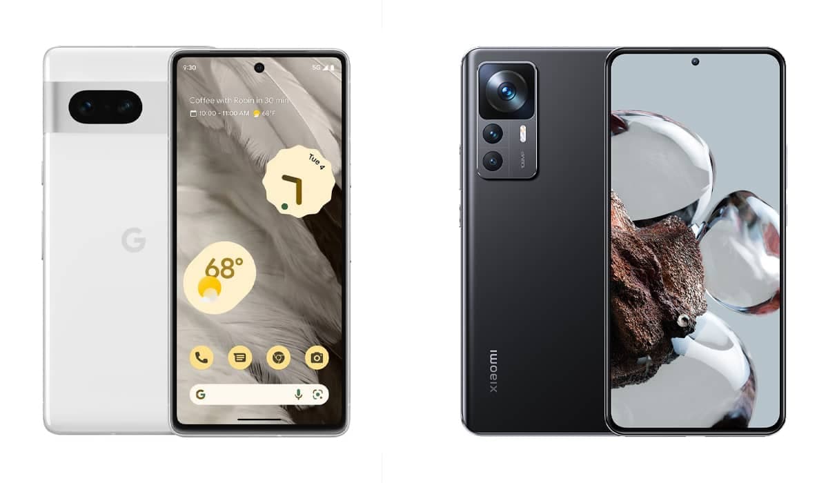 Google Pixel 7 e Xiaomi 12T, duas ótimas opções para o mercado