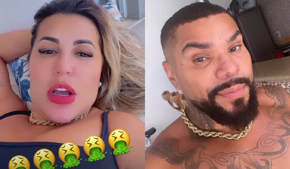 Deolane sobre Naldo Benny e Moranguinho: 'que se livre do embuste'