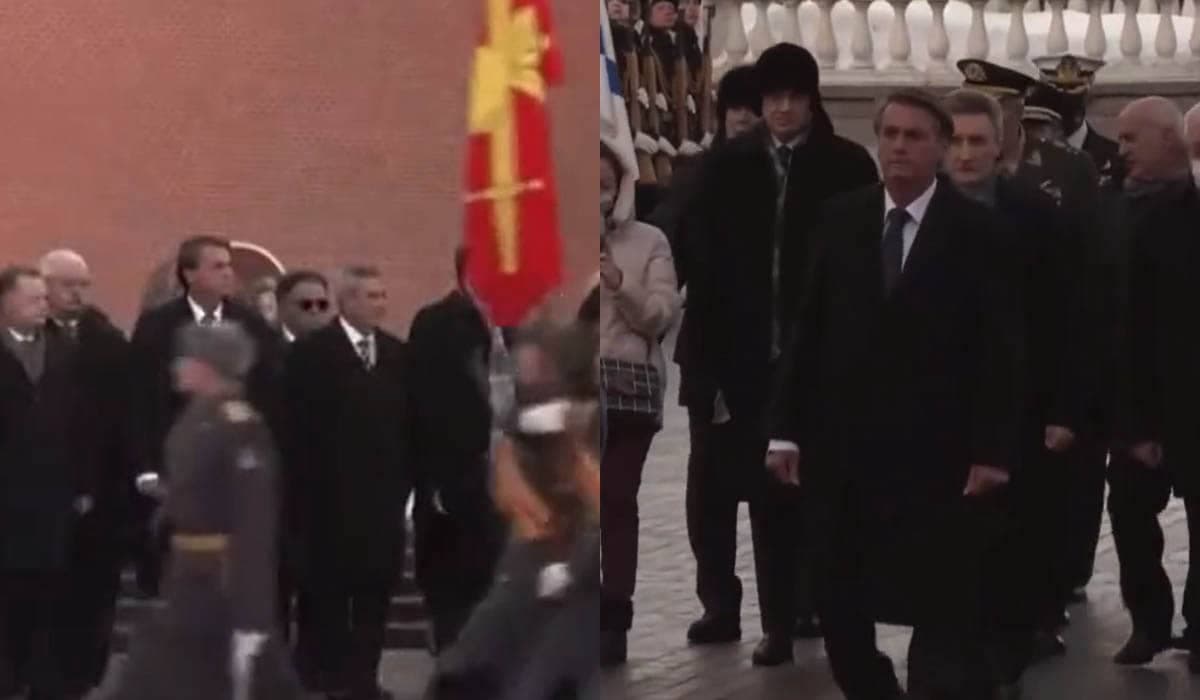 Vídeo: Bolsonaro faz homenagem a soldado comunista na Rússia