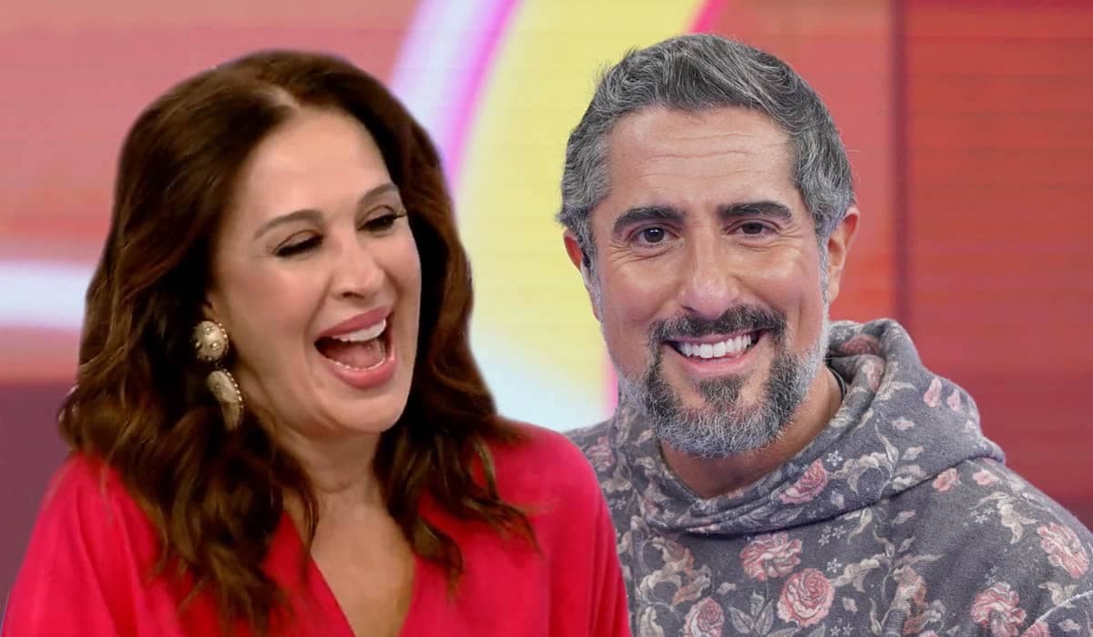 Com belo look, Marcos Mion recebe Claudia Raia no Caldeirão