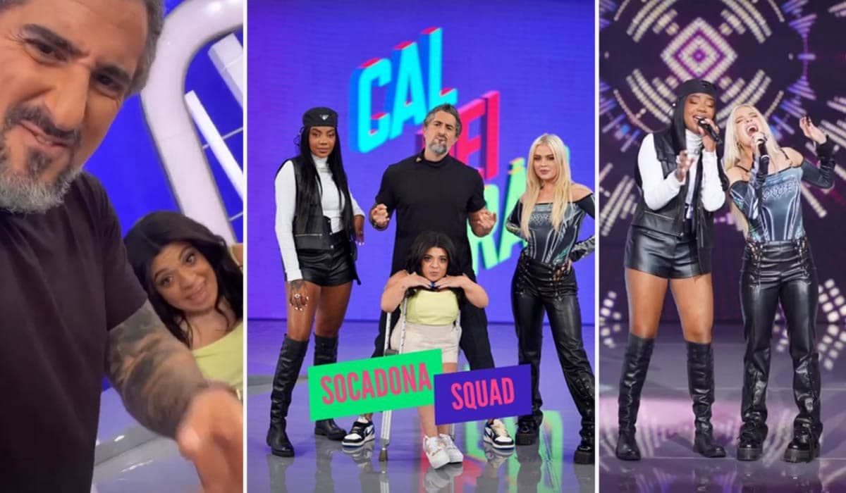Marcos Mion recebe Ludmilla, Luísa Sonza e Pequena Lô no Caldeirão