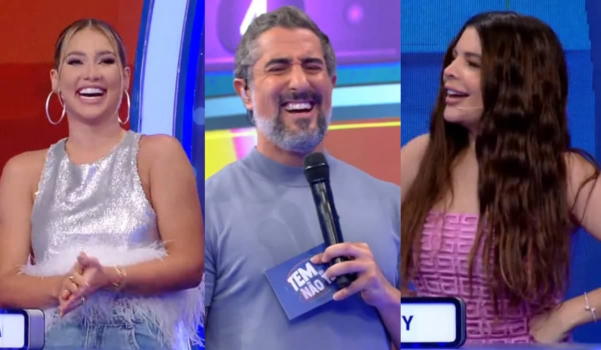 Marcos Mion recebe Gkay e Virgínia Fonseca no Caldeirão